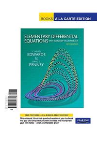 Elementary Differential Equations with Boundary Value Problems