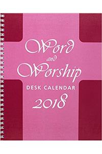 Word and Worship Desk Calendar 2018