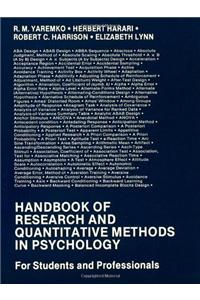 Handbook of Research and Quantitative Methods in Psychology