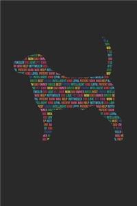 Rottweiler Notebook 'Word Cloud' - Gift for Rottweiler Lovers - Rottweiler Journal