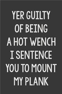 Yer Guilty of Being a Hot Wench. I Sentence You to Mount My Plank