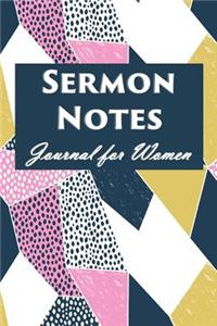 Sermon Notes Journal for Women