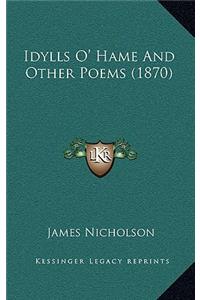 Idylls O' Hame and Other Poems (1870)