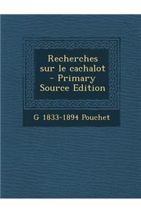 Recherches Sur Le Cachalot