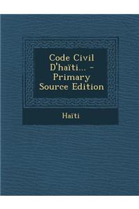Code Civil D'haïti...