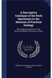 Descriptive Catalogue of the Rock Specimens in the Museum of Practical Geology