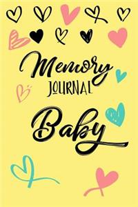 Memory Journal Baby: First 5 Years of Memories Blank Date No Month