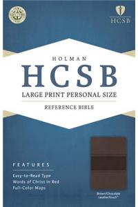 Large Print Personal Size Reference Bible-HCSB