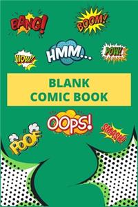 Blank comic book