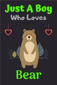 Just A Boy Who Loves Bear
