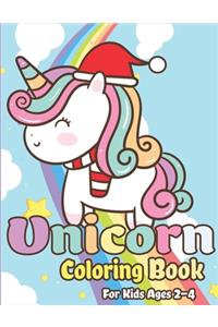 Unicorn Coloring Book for Kids Ages 2-4