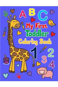 my first toddler coloring book