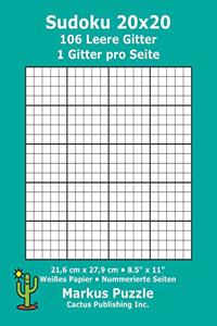 Sudoku 20x20 - 106 leere Gitter