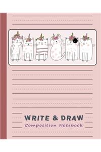 Primary Composition Notebook for Girls