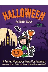 Halloween Activity Book For Kids