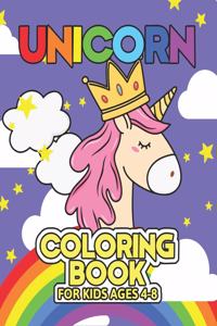 Unicorn Coloring Book for Kids Ages 4-8