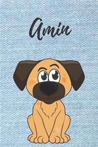 Amin Hund-Malbuch / Notizbuch Tagebuch