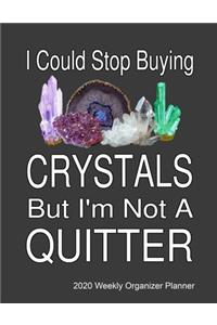 I Could Stop Buying Crystals By I'm Not A Quitter 2020 Weekly Organizer Planner