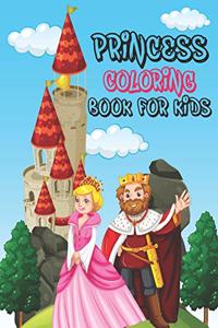 Princess Coloring Book For Kids