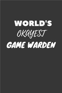 World's Okayest Game Warden Notebook