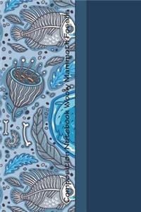 Composition Notebook Wooly Mammoth Fossils: Cool Fossils Pattern 6 X 9 Graph Ruled Paper Notebook, Appreciation, Quote Journal or Diary Unique Inspirational Gift for Friend or Teacher, Beginning or End of School Year, Retirement, Birthday or Gratit