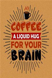 Coffee a Liquid Hug for Your Brain: Pocket Planner October 2018 - December 2019 Daily Weekly Monthly Calendar Organizer