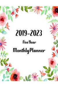 2019-2023 Five Year Monthly Planner