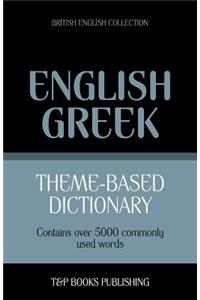 Theme-based dictionary British English-Greek - 5000 words