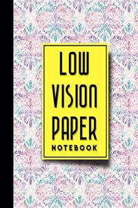 Low Vision Paper Notebook