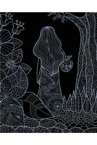Bullet Journal Notebook Girl in the Woods 7