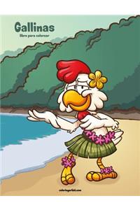 Gallinas libro para colorear 1