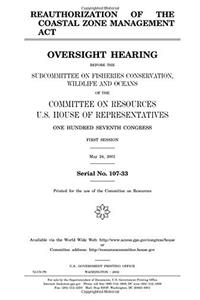 Reauthorization of the Coastal Zone Management ACT