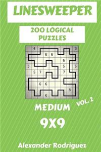 Linesweeper Puzzles 9x9 - Medium 200 vol. 2