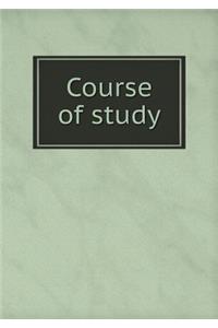 Course of study
