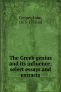 THE GREEK GENIUS AND ITS INFLUENCE SELE