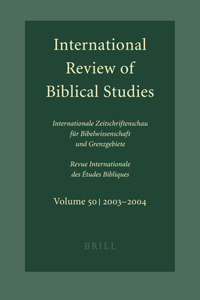 International Review of Biblical Studies, Volume 50 (2003-2004)