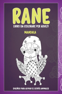 Libro da colorare per adulti - Diseños para aliviar el estrés Animales - Mandala - Rane