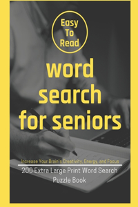 Large print word search for seniors