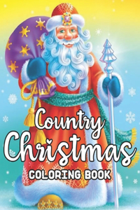 Country Christmas Coloring Book