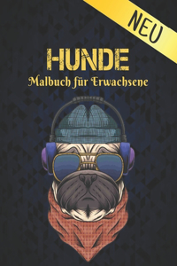 Malbuch für Erwachsene Neu Hunde