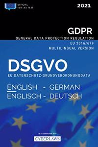DSGVO Englisch-Deutsch - EU Datenschutz-Grundverordnung (2021)