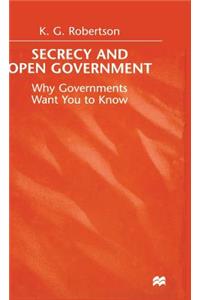 Secrecy and Open Government