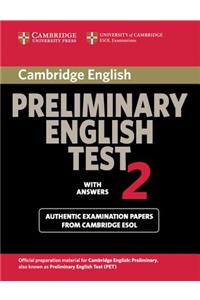 Cambridge Preliminary English Test 2 Student's Book with Answers
