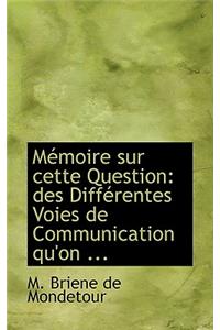 Macmoire Sur Cette Question