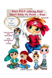 Sherri Baldy My-Besties Boys Rule Coloring Book