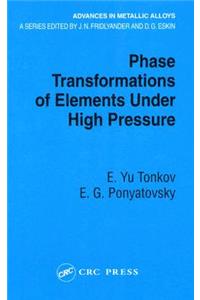 Phase Transformations of Elements Under High Pressure