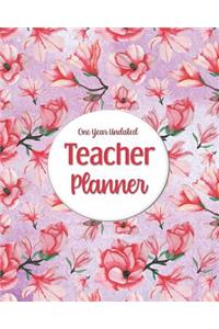 One Year Undated Teacher Planner