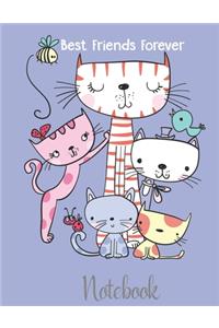 Best Friends Forever Cat Notebook