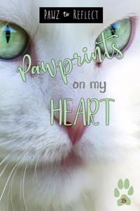 Pawprints On My Heart 15: Glossy Photo Cover Detail of White Fur, 6x9 journal with 160 lined pages for Animal Lovers