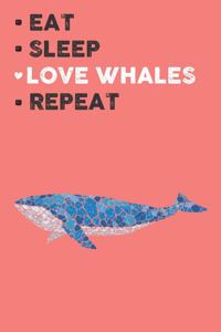 Eat Sleep Love Whales Repeat